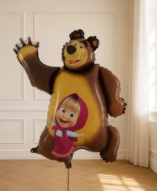 Фигура из фольги Маша и медведь
