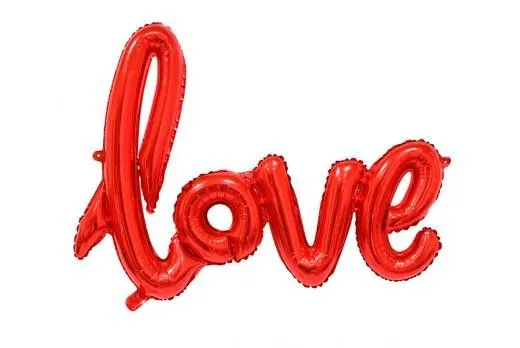 Шар буквы "Love Красный"