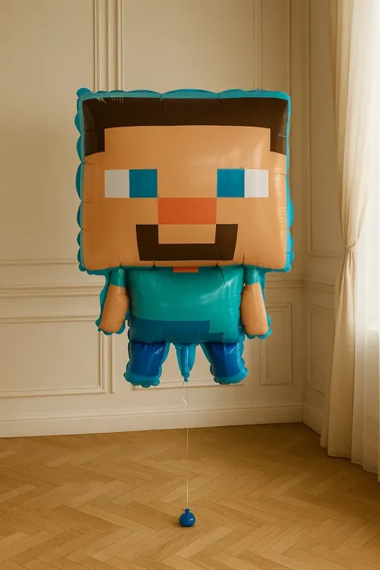 Шар "Стив Minecraft пиксели" 70 см