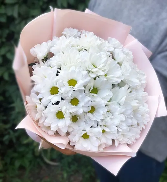 Букет из 9 хризантем