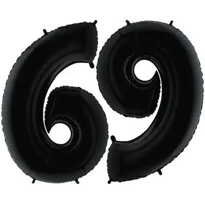 Шар цифра 6 и 9 "Черные"