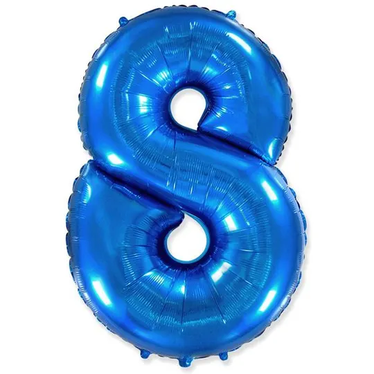 Шар цифра 8 "Синий"