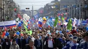 Демонстрация с шарами
