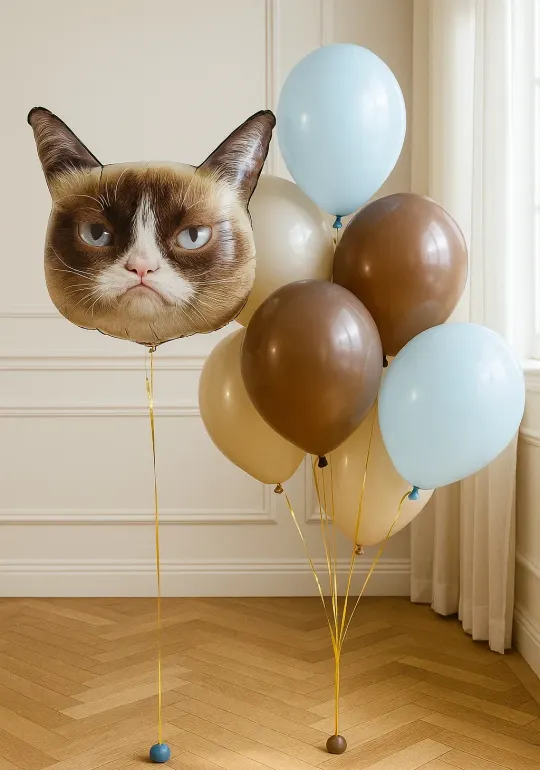 Шары «Grumpy Cat»