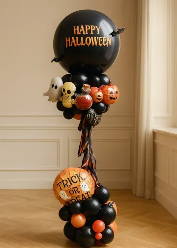 Стойка из шаров «Красивый Halloween»