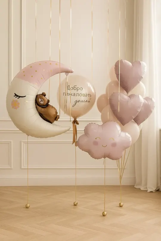 Набор шаров с гигантом "Нежные сны"
