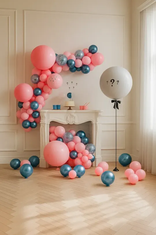 Мини Фотозона из шаров "Гендер Party"