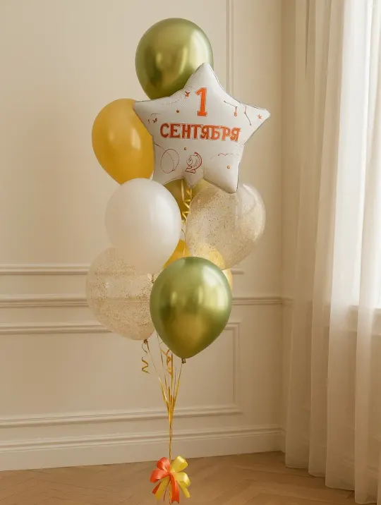Фонтан из 10 шаров _День знаний_ 2500