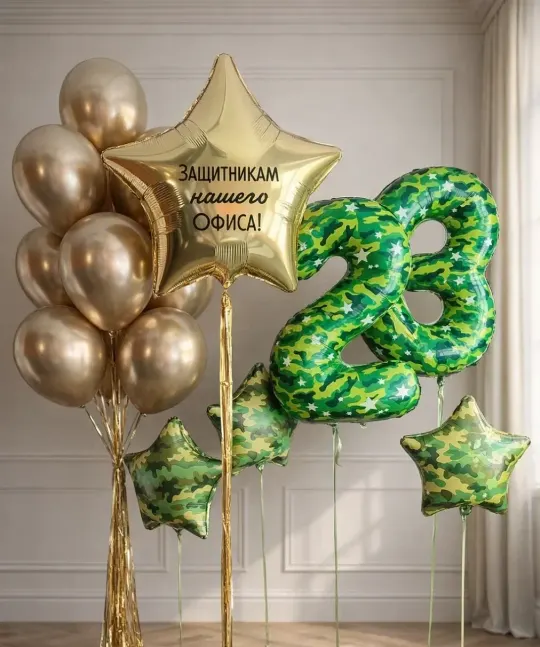 Набор шаров Защитникам нашего офиса
