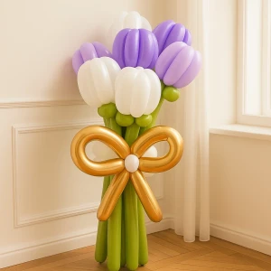 7 тюльпанов из шаров