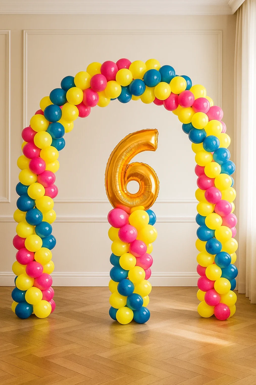 Арка из шаров «»Цифра на стойке» Арка из шаров «»Цифра на стойке»