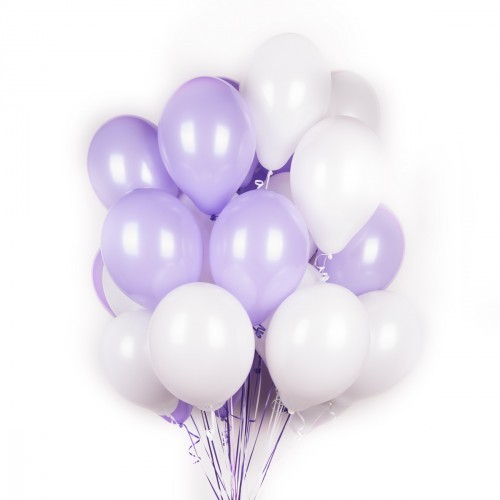 Бело-фиолетовое облако из шаров