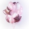 Бело-розовое облако из шаров (30шт)