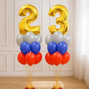 Композиция из шаров №3 к 23 февраля