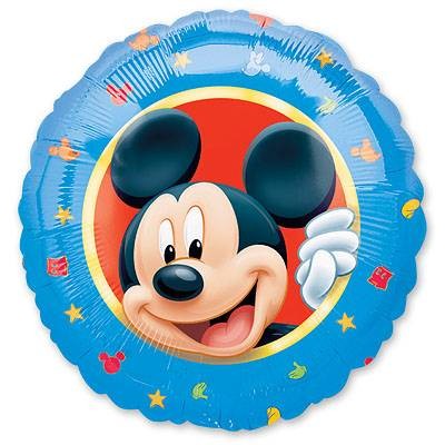 Фольгированный шар Микки Маус в круге