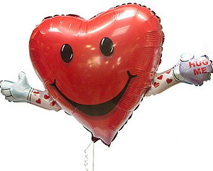 Шар "Сердце с ручками"