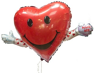 Шар "Сердце с ручками" Шар "Сердце с ручками"
