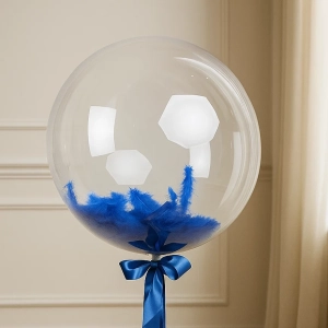 Шар-Баблс с синими перьями