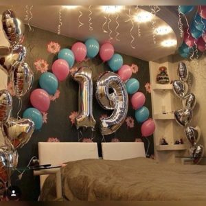Композиция #16 из шаров на День рождения