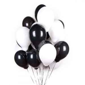 Черно-белые (30шт) - облако из шаров