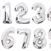 Шар цифра "Серебро" 90 см
