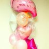 Фонтан с фламинго из воздушных шаров