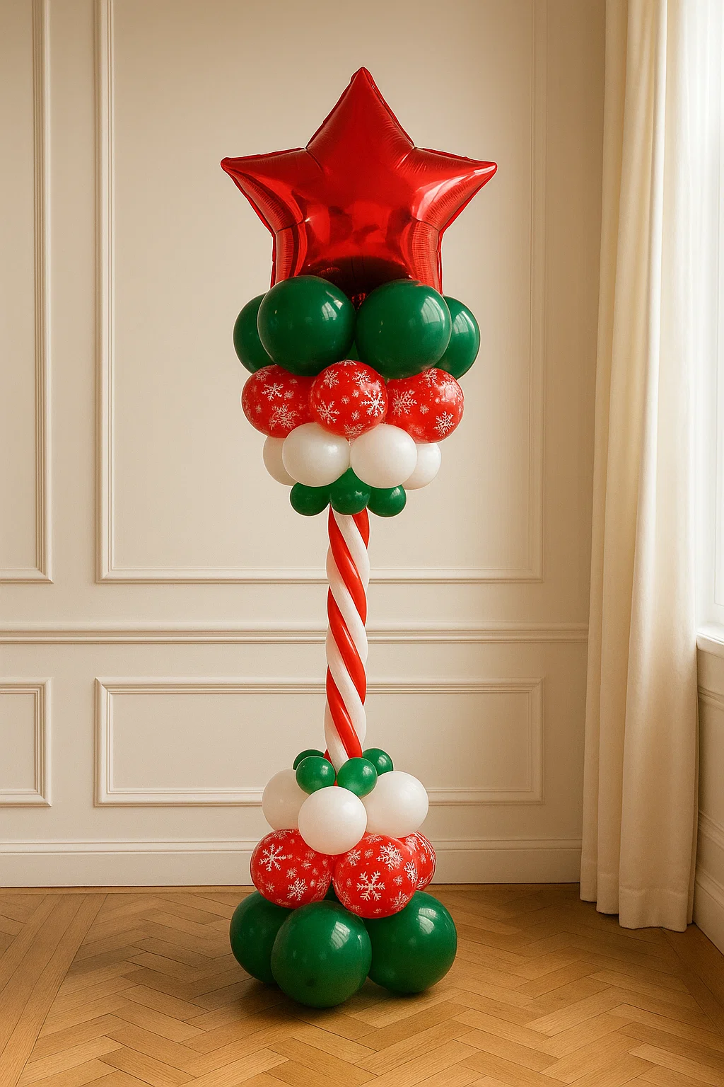 Стойка из шаров Новогодняя Стойка из шаров Новогодняя