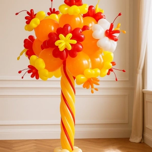 Стойка из шаров Цветы