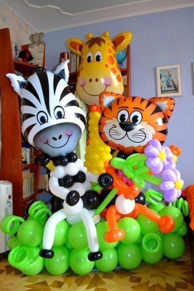 Зоопарк из шаров детям