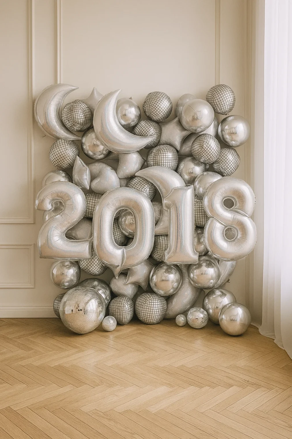 Новогодняя фотозона из шариков Новогодняя фотозона из шариков