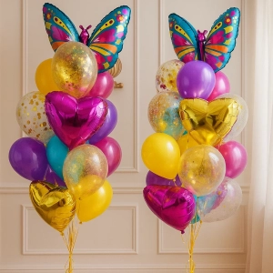 2 фонтана с бабочками к 8 марта