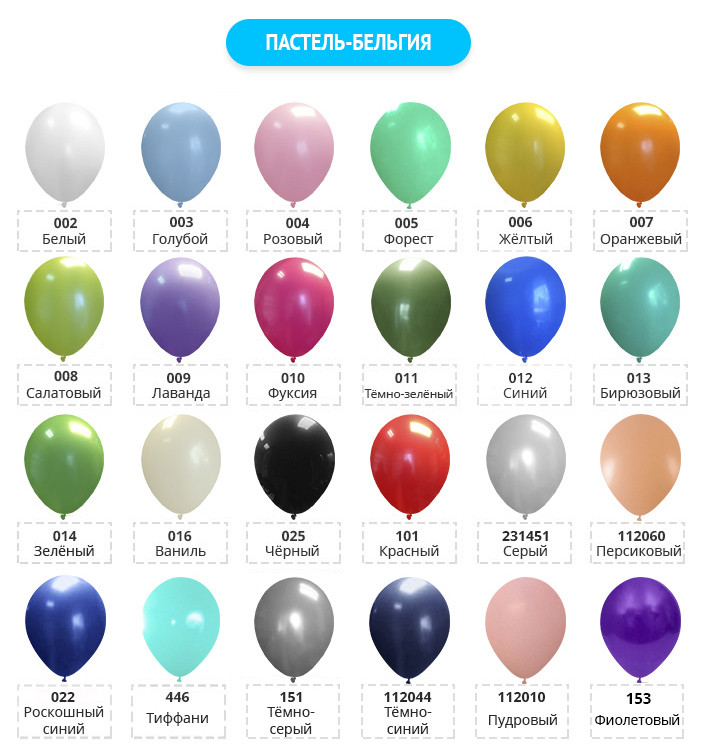 Пастель-Бельгия-шары