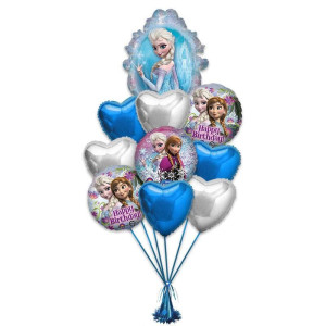 Фонтан из шаров "Анна и Эльза"