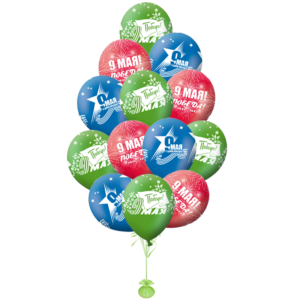 Фонтан 13 шаров к 9 мая