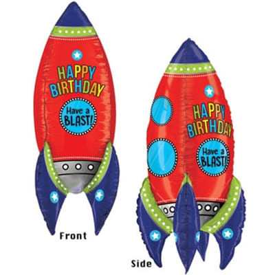 Шар "Ракета 3D" 90 см Шар "Ракета 3D" 90 см