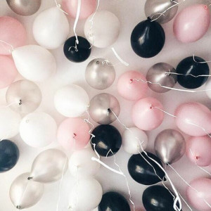 30 штук розовый, черный, серебро, белый