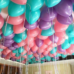 30 шаров - розовый тиффани