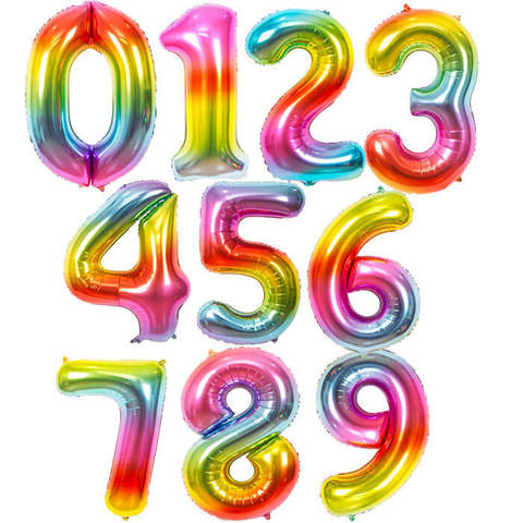 Шар "Радужные цифры" Шар "Радужные цифры"