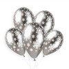 Шары" Хром, серебро и снежинки"