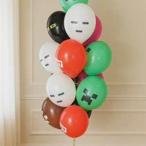 Фонтан из шаров "Майнкрафт" 15 шт