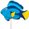 Шар на палочке "Рыба синяя"