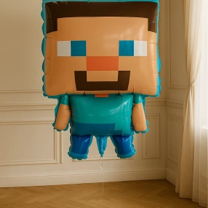 Шар "Стив Minecraft пиксели" 70 см