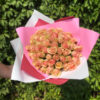 Букет нежно-розовых роз 51 шт Кения 50 см