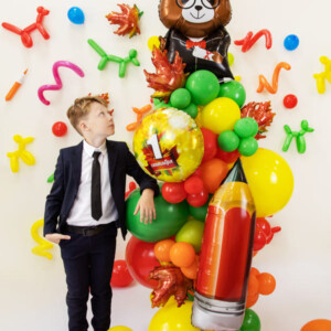 Стойка к 1 сентября с мишкой фото 2