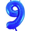 Шар цифра 9 "Синий"