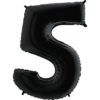 Шар цифра 5 "Черные"