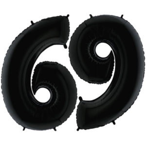 Шар цифра 6 и 9 "Черные"