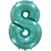 Шар цифра 8 "Бирюзовая"