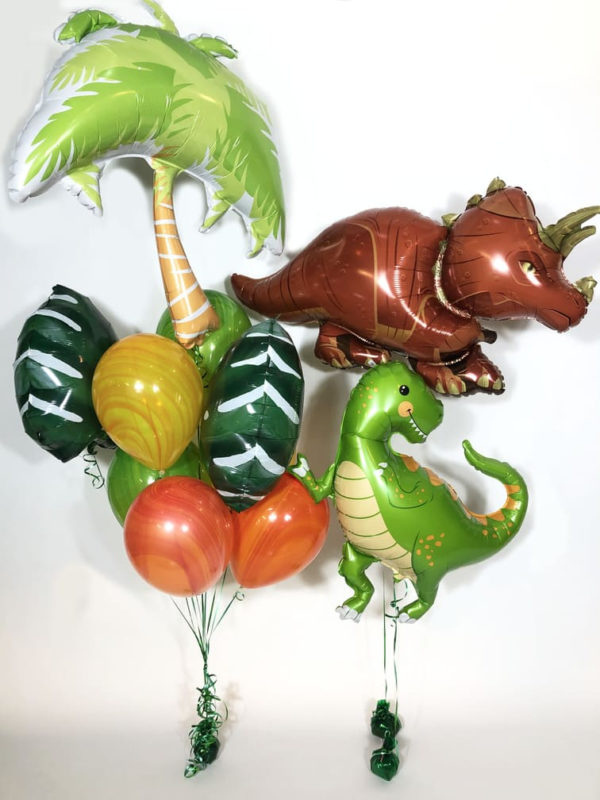 Набор шаров "Динозавры и пальмы"