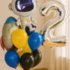 Набор шаров с цифрой «Космонавты»